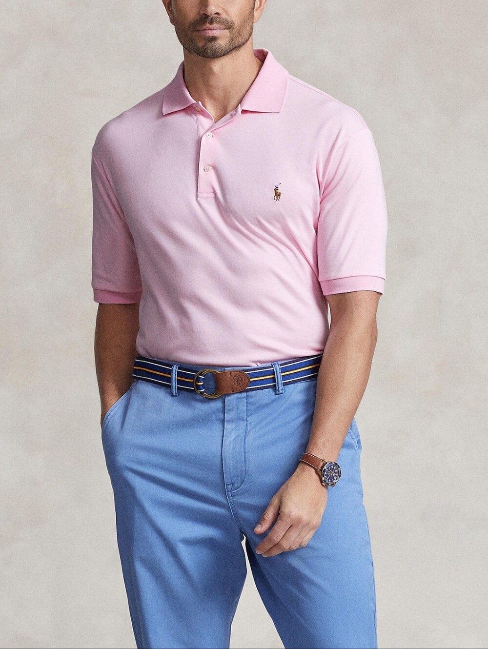 Polo Ralph Lauren Pima Soft Touch Polo Shirt Mens XL Pink Cotton Classic Fit